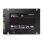 SSD, SAMSUNG, 870 EVO, 4TB, SATA, SATA 3.0, MLC, Write speed 530 MBytes/sec, Read speed 560 MBytes/sec, 2,5, TBW 2400 TB, MTBF 1500000 hours, MZ-77E4T0B/EU