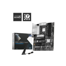 Mainboard, MSI, Intel Z890, LGA1851, ATX, Memory DDR5, Memory slots 4, 1xPCI-Express 3.0 1x, 2xPCI-Express 4.0 4x , 1xPCI-Express 5.0 16x, 3xM.2, 1xHDMI, 1xDisplayPort, 4xUSB 2.0, 2xUSB 3.0, 1xUSB-C, 1xUSB-C w/Thunderbolt, 3xAudio port, PROZ890-SWIFI