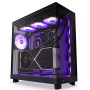Case, NZXT, H6 Flow RGB, MidiTower, Case product features Transparent panel, Not included, ATX, MicroATX, MiniITX, Colour Black, CC-H61FB-R1