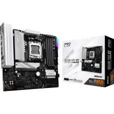 Mainboard, ASROCK, AMD B850, SAM5, Micro-ATX, Memory DDR5, Memory slots 4, 1xPCI-Express 4.0 4x , 1xPCI-Express 5.0 16x, 1xM.2, 1xHDMI, 1xDisplayPort, 1xAudio-In, 1xAudio-Out, 1xMicrophone, 4xUSB 2.0, 3xUSB 3.2, 1xUSB-C, 1xRJ45, B850MPRORS