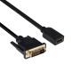 CABLE DVI-D TO HDMI 2M/M/F CAC-1211 CLUB3D CABLE DVI-D TO HDMI 2M/M/F CAC-1211 CLUB3D