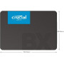 SSD, CRUCIAL, BX500, 1TB, SATA 3.0, Write speed 500 MBytes/sec, Read speed 540 MBytes/sec, 2,5, TBW 360 TB, CT1000BX500SSD1