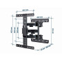 TV SET ACC WALL MOUNT 32-65/WM-65ST-01 GEMBIRD