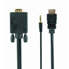 CABLE HDMI-VGA +3.5MM/1.8M A-HDMI-VGA-03-6 GEMBIRD