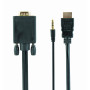 CABLE HDMI-VGA +3.5MM/1.8M A-HDMI-VGA-03-6 GEMBIRD