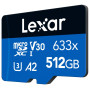 MEMORY MICRO SDXC 512GB UHS-I/W/ADAPTER LSDMI512BB633A LEXAR