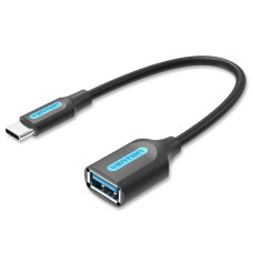 CABLE USB3.1C MALE TO A FEMALE/0.15M BLACK CCVBB VENTION