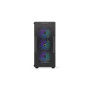 Case, ENDORFY, Regnum 400 ARGB, MidiTower, Case product features Transparent panel, Not included, ATX, MicroATX, MiniITX, Colour Black, EY2A009