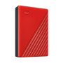 External HDD, WESTERN DIGITAL, My Passport, 6TB, USB 2.0, USB 3.2, Colour Red, WDBR9S0060BRD-WESN