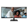 LCD Monitor, AOC, 34 , 3440 x 1440 pixels, UltraWide Quad HD, Native aspect ratio 21:9, LCD, Curved, CU34E4CV