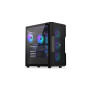 Case, ENDORFY, Regnum 400 ARGB, MidiTower, Case product features Transparent panel, Not included, ATX, MicroATX, MiniITX, Colour Black, EY2A009