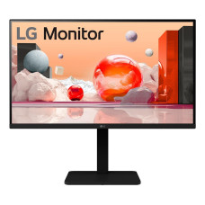 LCD Monitor, LG, 27, Panel IPS, 1920x1080, 16:9, 100Hz, Matte, Speakers, Swivel, Pivot, Height adjustable, Tilt, Colour Black, 27BA550-B