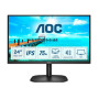 LCD Monitor, AOC, 24B2XH/EU, 23.8, Business, Panel IPS, 1920x1080, 16:9, 75Hz, 4 ms, Tilt, Colour Black, 24B2XH/EU
