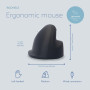 MOUSE USB OPTICAL BREAK/L. BLACK RGOHELE R-GO TOOLS