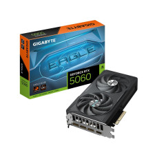 Graphics Card, GIGABYTE, NVIDIA GeForce RTX 5060, 8 GB, GDDR7, 128 bit, PCIE 5.0 16x, GPU 2550 MHz, Dual Slot Fansink, 1xHDMI, 3xDisplayPort, GV-N5060EAGLEOC-8GD