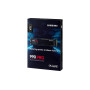 SSD, SAMSUNG, 990 PRO, 4TB, M.2, PCIe Gen4, NVMe, TLC, Write speed 6900 MBytes/sec, Read speed 7450 MBytes/sec, 2.3mm, TBW 2400 TB, MTBF 1500000 hours, MZ-V9P4T0BW