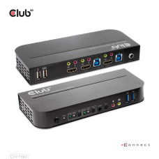 VIDEO SWITCH KVM HDMI 2PORT/CSV-1382 CLUB3D