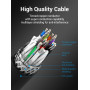 CABLE USB3.0 MALE TO MALE/3M BLACK COOBI VENTION