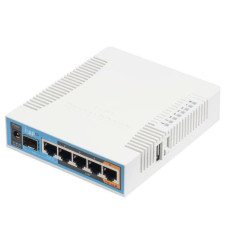 Wireless Router, MIKROTIK, Wireless Router, IEEE 802.11a, IEEE 802.11b, IEEE 802.11g, IEEE 802.11n, IEEE 802.11ac, USB 2.0, 5x10/100/1000M, RB962UIGS-5HACT2HNT