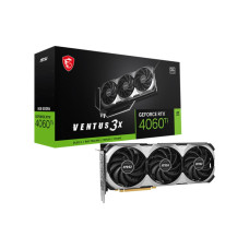 Graphics Card, MSI, NVIDIA GeForce RTX 4060 Ti, 8 GB, GDDR6, 128 bit, PCIE 4.0 16x, Triple slot Fansink, 1xHDMI, 3xDisplayPort, RTX4060TIVEN3XE8GOC