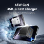 MOBILE CHARGER WALL 45W USB-C/2P BLACK FEFB0-EU VENTION