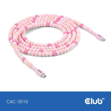 CABLE USB-C TO USB-C/PINK CAC-3010 CLUB3D CABLE USB-C TO USB-C/PINK CAC-3010 CLUB3D
