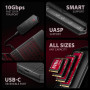 SSD ACC ENCLOSURE M.2 NVME/SATA USB-C EEM2-GAM AXAGON