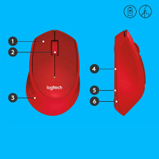 MOUSE USB OPTICAL WRL M330/SILENT RED 910-004911 LOGITECH MOUSE USB OPTICAL WRL M330/SILENT RED 910-004911 LOGITECH