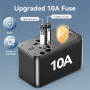 POWER ADAPTER TRAVEL 4PORT/BLACK FJGB0 VENTION