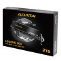 SSD, ADATA, LEGEND 900, 2TB, M.2, PCIe Gen4, NVMe, 3D NAND, Write speed 5400 MBytes/sec, Read speed 7000 MBytes/sec, TBW 1200 TB, MTBF 1500000 hours, SLEG-900-2TCS