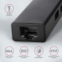 I/O HUB USB3.2 3PORT GLAN/0.2M HMA-GL3A AXAGON