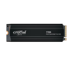 SSD, CRUCIAL, T705, 4TB, M.2, PCIe Gen5, NVMe, Write speed 12600 MBytes/sec, Read speed 14100 MBytes/sec, TBW 2400 TB, CT4000T705SSD5