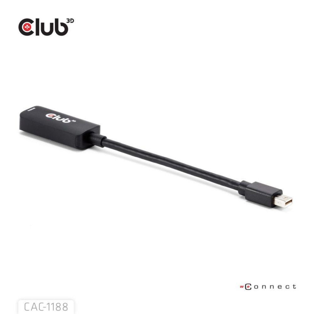 I/O ADAPTER MINI DP TO HDMI/M/F CAC-1188 CLUB3D I/O ADAPTER MINI DP TO HDMI/M/F CAC-1188 CLUB3D