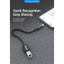 CABLE USB2.0C MALE TO A FEMALE/0.15M BLACK CCSBB VENTION