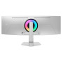 Monitor, SAMSUNG, Odyssey OLED G9 G93SC, 49, Gaming/Curved, Panel OLED, 5120x1440, 32:9, 240Hz, 0.03 ms, Height adjustable, Tilt, Colour Silver, LS49CG934SUXEN