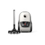 Vacuum Cleaner, PHILIPS, Performer LED 8000 Series, Bagged/For carpets, 900 Watts, Noise 75 dB, White, Weight 5.3 kg, XD8142/12