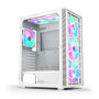 Case, MONTECH, X3 Glass, MidiTower, Case product features Transparent panel, Not included, ATX, MicroATX, MiniITX, Colour White, X3GLASS(W)