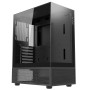 Case, ADATA, INVADER X MINI, MidiTower, Case product features Transparent panel, ATX, MicroATX, MiniITX, Colour Black, INVADERXMINIMT-BKCWW
