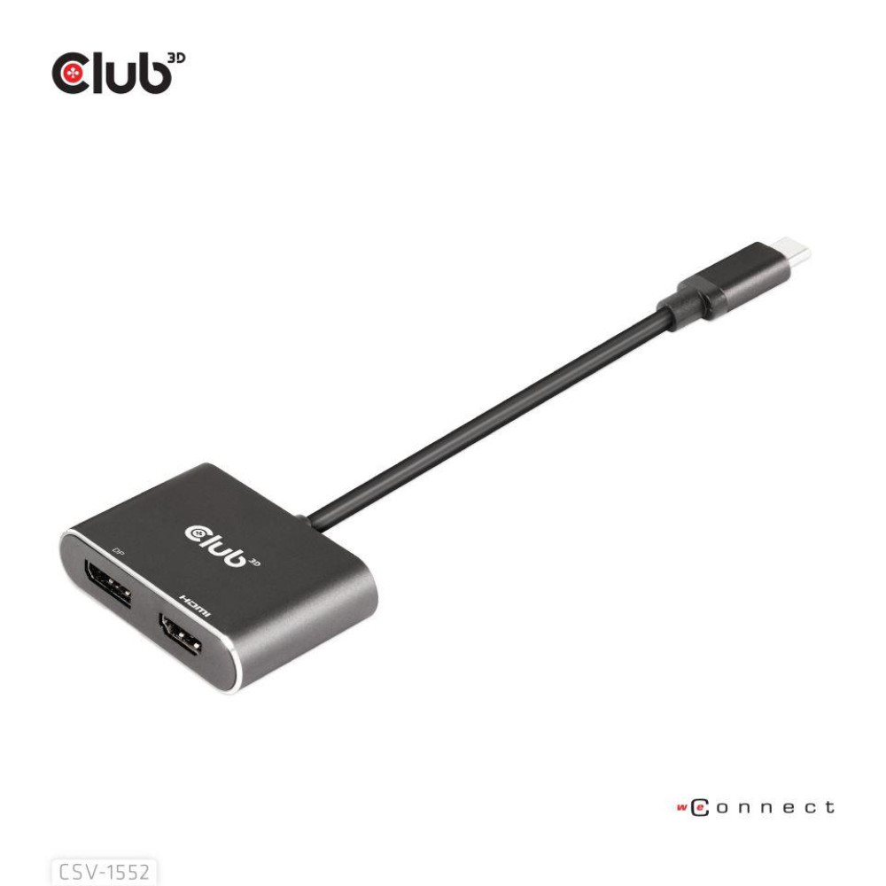 I/O HUB USB-C DP/HDMI/CSV-1552 CLUB3D I/O HUB USB-C DP/HDMI/CSV-1552 CLUB3D