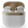 HEADSET BLUETOOTH/WHITE/GOLD TWS-02-W GEMBIRD