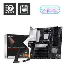 Mainboard, MSI, AMD B850, SAM5, Micro-ATX, Memory DDR5, Memory slots 4, PROB850M-PWIFI