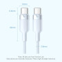 CABLE USB-C TO USB-C/2M WHITE TRDWH VENTION