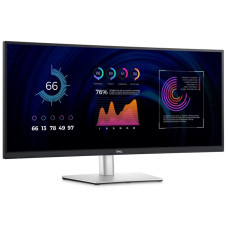 LCD Monitor, DELL, P3424WE, 34, Business/Curved/21 : 9, Panel IPS, 3440x1440, 21:9, 60Hz, Matte, 5 ms, Swivel, Height adjustable, Tilt, 210-BGTY