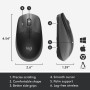 MOUSE USB OPTICAL WRL M190/CHARCOAL 910-005905 LOGITECH