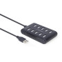I/O HUB USB2 10PORT/UHB-U2P10P-01 GEMBIRD