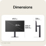 LCD Monitor, LG, 27 , 1920 x 1080 pixels, Full HD, Native aspect ratio 16:9, LCD, Flat, 27G550B-B