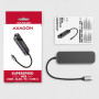 I/O HUB USB-C 6IN1/0.2M HMC-6GL AXAGON