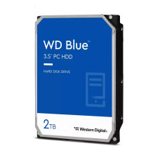 HDD, WESTERN DIGITAL, Blue, 2TB, SATA 3.0, 64 MB, 5400 rpm, 3,5, WD20EARZ