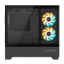 Case, GIGABYTE, C201 PANORAMIC, MidiTower, Case product features Rackmountable/Removeable HDD basket/Transparent panel, Not included, MicroATX, MiniITX, Colour Black, GB-C201P
