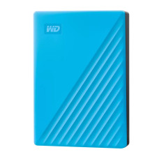 External HDD, WESTERN DIGITAL, My Passport, 6TB, USB 2.0, USB 3.2, Colour Sky Blue, WDBR9S0060BBL-WESN